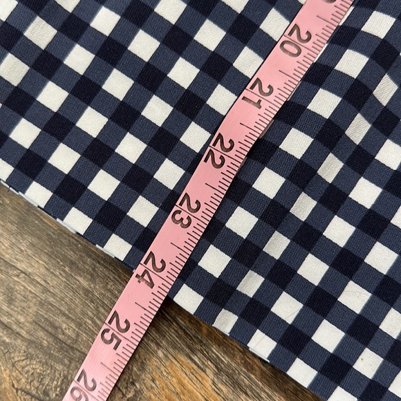 EST 1946 blue &white checked pencil skirt Sz 12 - Picture 5 of 6